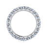 Eternity Band Wedding Ring in 14k White Gold with Round Natural Diamond at Gabriel & Co.