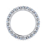 Eternity Band Wedding Ring in 14k White Gold with Round Natural Diamond at Gabriel & Co.
