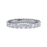 Eternity Band Wedding Ring in 14k White Gold with Round Natural Diamond at Gabriel & Co.