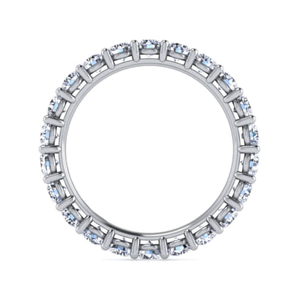 Basque - 14K White Gold Shared Prong Diamond Eternity Band