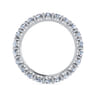 Eternity Band Wedding Ring in 14k White Gold with Round Natural Diamond at Gabriel & Co.