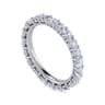 Eternity Band Wedding Ring in 14k White Gold with Round Natural Diamond at Gabriel & Co.