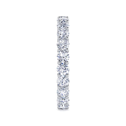 Basque - 14K White Gold Shared Prong Diamond Eternity Band