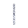 Eternity Band Wedding Ring in 14k White Gold with Round Natural Diamond at Gabriel & Co.