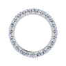 Eternity Band Wedding Ring in 14k White Gold with Round Natural Diamond at Gabriel & Co.