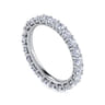 Eternity Band Wedding Ring in 14k White Gold with Round Natural Diamond at Gabriel & Co.