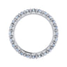 Eternity Band Wedding Ring in 14k White Gold with Round Natural Diamond at Gabriel & Co.