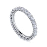 Eternity Band Wedding Ring in 14k White Gold with Round Natural Diamond at Gabriel & Co.