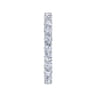 Eternity Band Wedding Ring in 14k White Gold with Round Natural Diamond at Gabriel & Co.