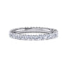 Eternity Band Wedding Ring in 14k White Gold with Round Natural Diamond at Gabriel & Co.