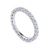 Eternity Band Wedding Ring in 14k White Gold with Round Natural Diamond at Gabriel & Co.