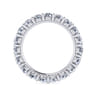 Eternity Band Wedding Ring in 14k White Gold with Round Natural Diamond at Gabriel & Co.
