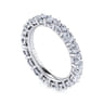 Eternity Band Wedding Ring in 14k White Gold with Round Natural Diamond at Gabriel & Co.