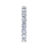 Eternity Band Wedding Ring in 14k White Gold with Round Natural Diamond at Gabriel & Co.