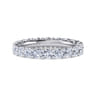 Eternity Band Wedding Ring in 14k White Gold with Round Natural Diamond at Gabriel & Co.
