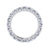 Eternity Band Wedding Ring in 14k White Gold with Round Natural Diamond at Gabriel & Co.