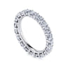 Eternity Band Wedding Ring in 14k White Gold with Round Natural Diamond at Gabriel & Co.
