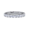Eternity Band Wedding Ring in 14k White Gold with Round Natural Diamond at Gabriel & Co.