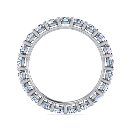 Basque - 14K White Gold Shared Prong Diamond Eternity Band