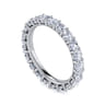 Eternity Band Wedding Ring in 14k White Gold with Round Natural Diamond at Gabriel & Co.