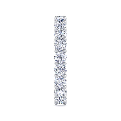 Basque - 14K White Gold Shared Prong Diamond Eternity Band