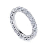 Eternity Band Wedding Ring in 14k White Gold with Round Natural Diamond at Gabriel & Co.