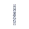 Eternity Band Wedding Ring in 14k White Gold with Round Natural Diamond at Gabriel & Co.
