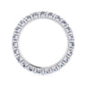 Eternity Band Wedding Ring in 14k White Gold with Round Natural Diamond at Gabriel & Co.