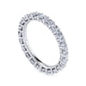 Eternity Band Wedding Ring in 14k White Gold with Round Natural Diamond at Gabriel & Co.