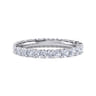 Eternity Band Wedding Ring in 14k White Gold with Round Natural Diamond at Gabriel & Co.