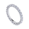 Eternity Band Wedding Ring in 14k White Gold with Round Natural Diamond at Gabriel & Co.