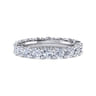 Eternity Band Wedding Ring in 14k White Gold with  Natural Diamond at Gabriel & Co.