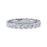 Eternity Band Wedding Ring in 14k White Gold with  Natural Diamond at Gabriel & Co.