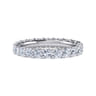Eternity Band Wedding Ring in 14k White Gold with  Natural Diamond at Gabriel & Co.