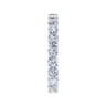 Eternity Band Wedding Ring in 14k White Gold with  Natural Diamond at Gabriel & Co.