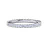 Eternity Band Wedding Ring in 14k White Gold with Round Natural Diamond at Gabriel & Co.