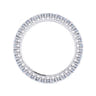 Eternity Band Wedding Ring in 14k White Gold with Round Natural Diamond at Gabriel & Co.