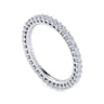 Eternity Band Wedding Ring in 14k White Gold with Round Natural Diamond at Gabriel & Co.