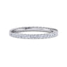 Eternity Band Wedding Ring in 14k White Gold with Round Natural Diamond at Gabriel & Co.