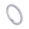 Eternity Band Wedding Ring in 14k White Gold with Round Natural Diamond at Gabriel & Co.