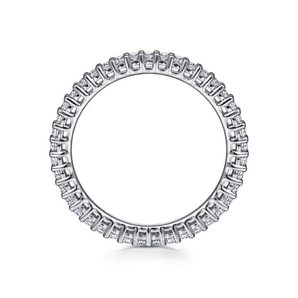 Basque - 14K White Gold Shared Prong Diamond Eternity Band