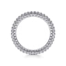 Eternity Band Wedding Ring in 14k White Gold with Round Natural Diamond at Gabriel & Co.