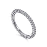 Eternity Band Wedding Ring in 14k White Gold with Round Natural Diamond at Gabriel & Co.