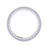 Eternity Band Wedding Ring in 14k White Gold with Round Natural Diamond at Gabriel & Co.