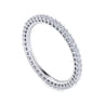 Eternity Band Wedding Ring in 14k White Gold with Round Natural Diamond at Gabriel & Co.