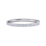 Eternity Band Wedding Ring in 14k White Gold with Round Natural Diamond at Gabriel & Co.