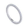 Eternity Band Wedding Ring in 14k White Gold with Round Natural Diamond at Gabriel & Co.