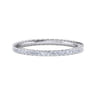 Eternity Band Wedding Ring in 14k White Gold with Round Natural Diamond at Gabriel & Co.