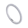 Eternity Band Wedding Ring in 14k White Gold with Round Natural Diamond at Gabriel & Co.