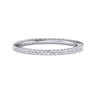Eternity Band Wedding Ring in 14k White Gold with Round Natural Diamond at Gabriel & Co.